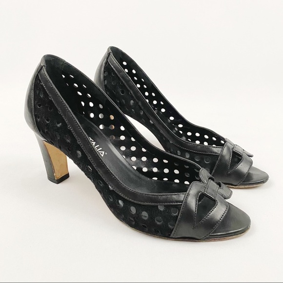 AQUATALIA Eyelet peep toe pumps - Picture 9 of 9